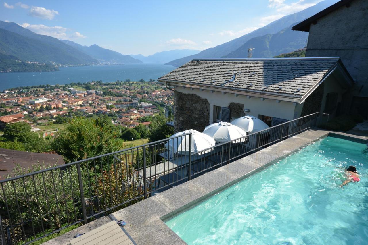 Casa Di Campagna Rosina Con Piscina E Vista Lago Gravedona Exterior photo